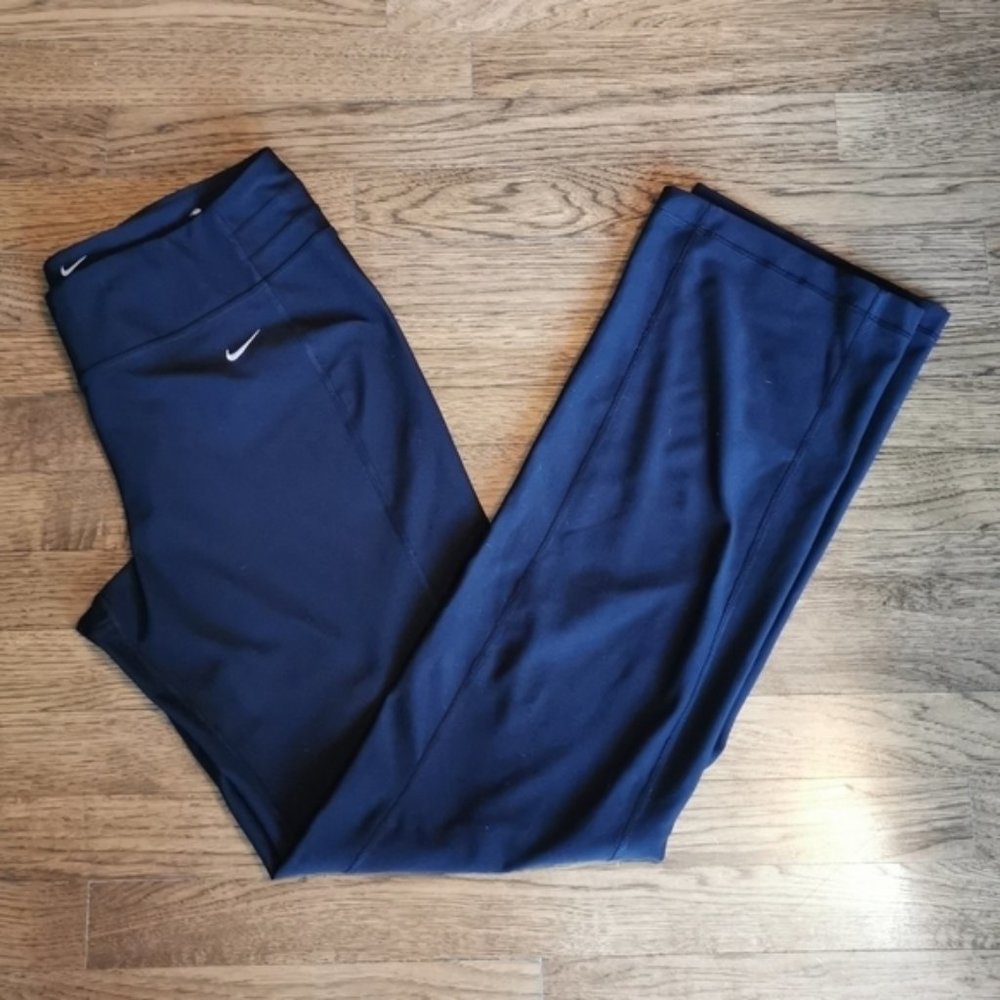 Nike Dri-Fit Black Loose Fitting Yoga Pants Medium Tall